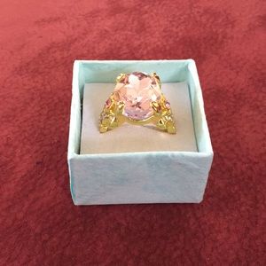 Pink stone ring